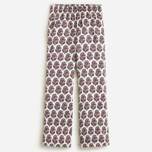 NWOT J. Crew Astrid Wide Leg Luster Crepe Pant in Bouquet Block Print 24